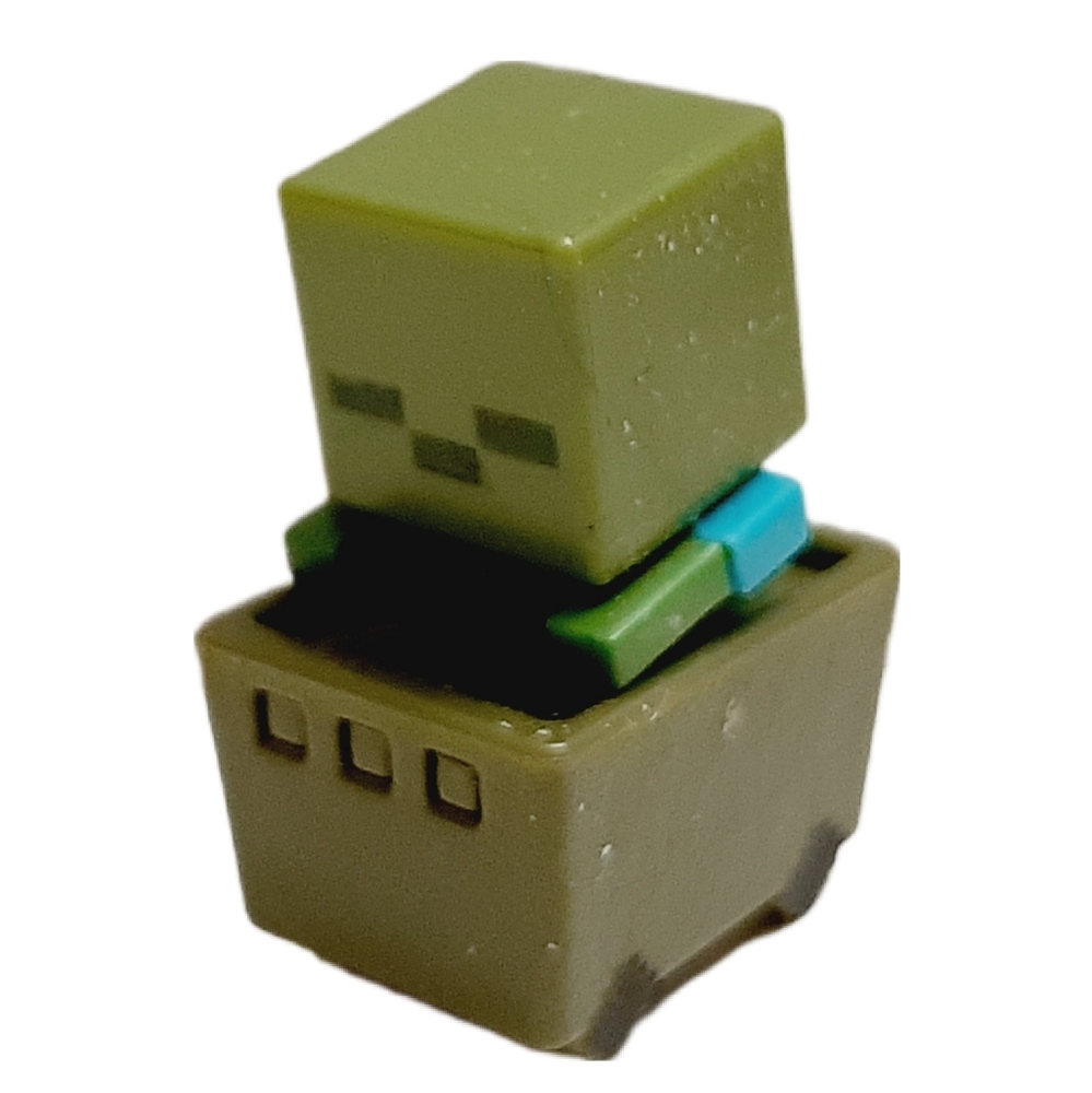 🍒4 for $20🍒 Minecraft Minecart Zombie in a Cart Mini Action Figure Kids Toy